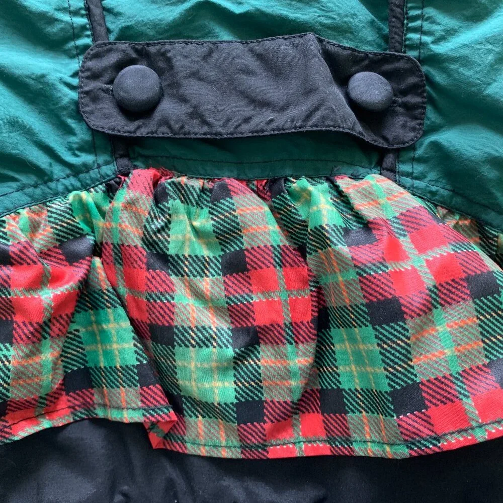 Ski + Fun Vintage Ski Jacket Puffer Insulated Retro sz 6x girls green hooded
